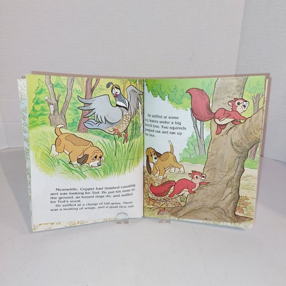 Vtg 1981 Little Golden Book "The Fox and the Hound ~ Hide and Seek" - Picture 4 of 6